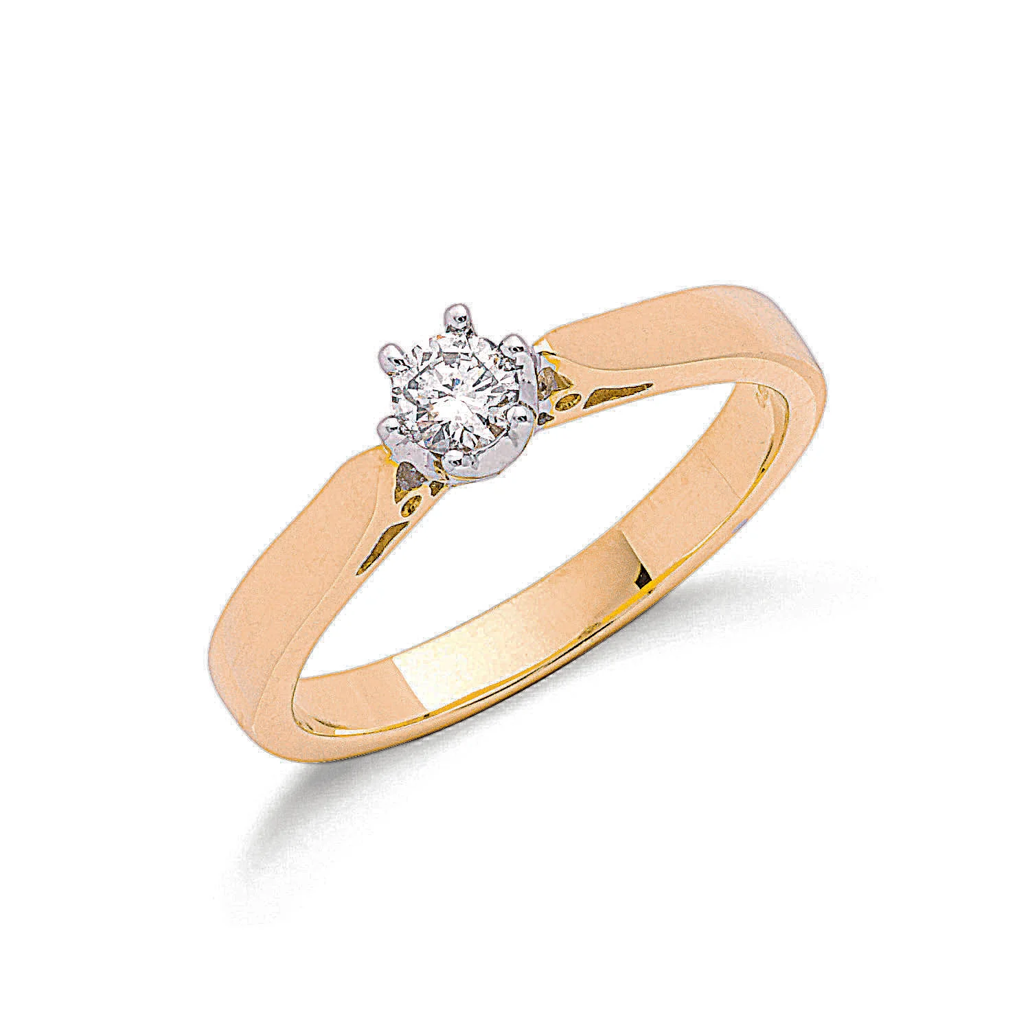 9ct .25ct Diamond Solitaire Ring - Image 3