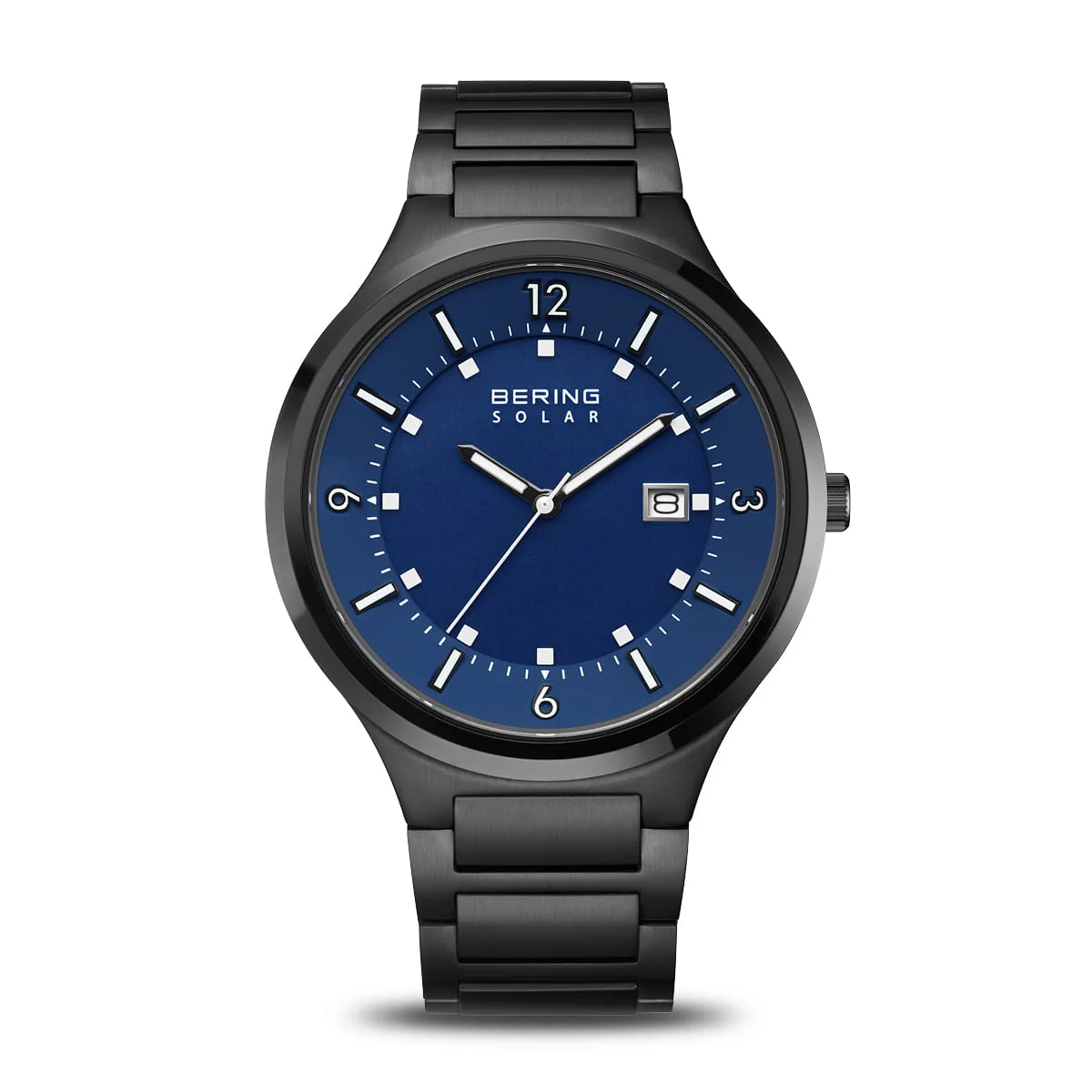 Bering Men's Black-Blue Solar Watch 14442-777