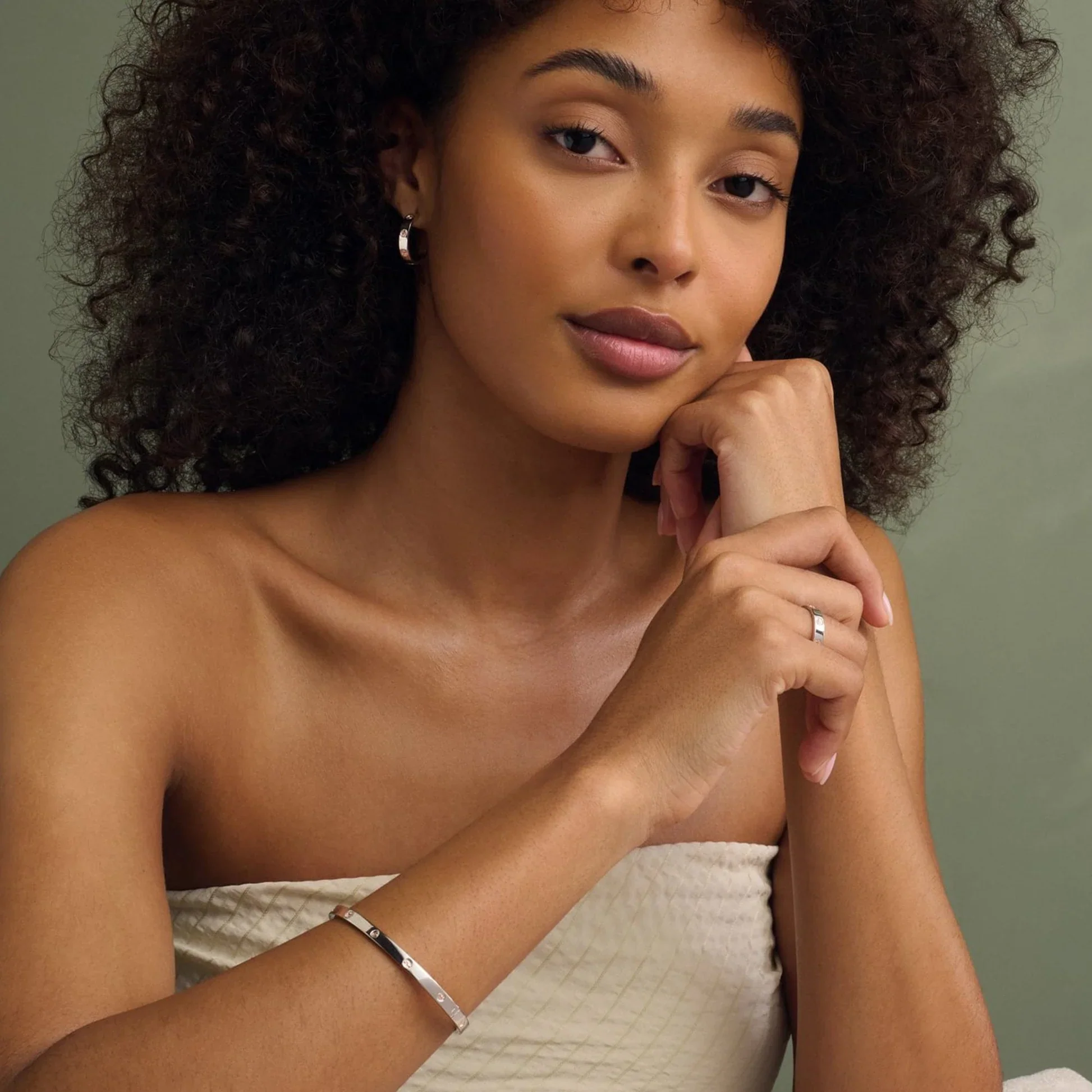 Clogau® Insignia Sterling Silver Slim Bangle - Image 2