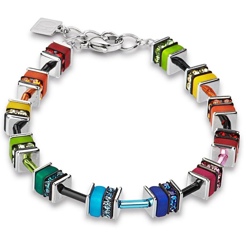 Coeur de Lion Geocube Bracelet in Multicolour 4409/30-1500
