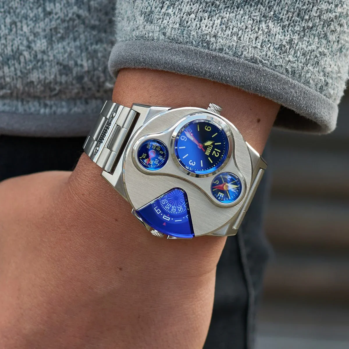 Men's Storm V2 Navigator Lazer Blue Watch - Image 4