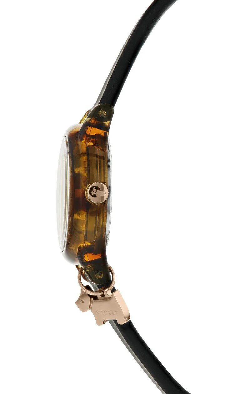 Radley Watch Black Silicon Strap Tortoishell Plastic Case RY2324 - Image 2