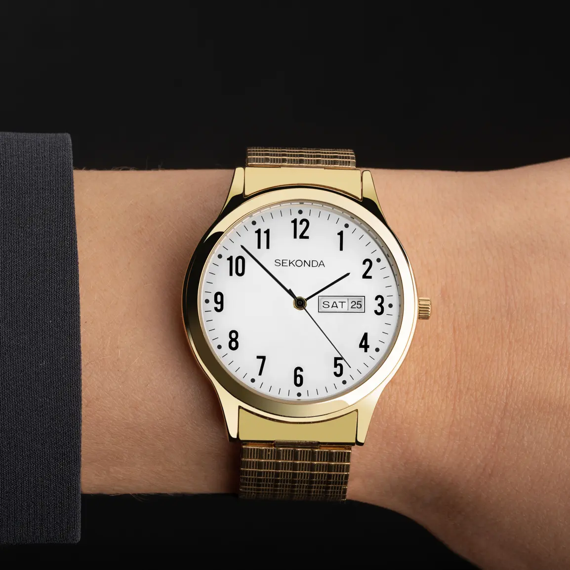 Sekonda Easy Reader with Expanding Bracelet in Gold (30124) - Image 4