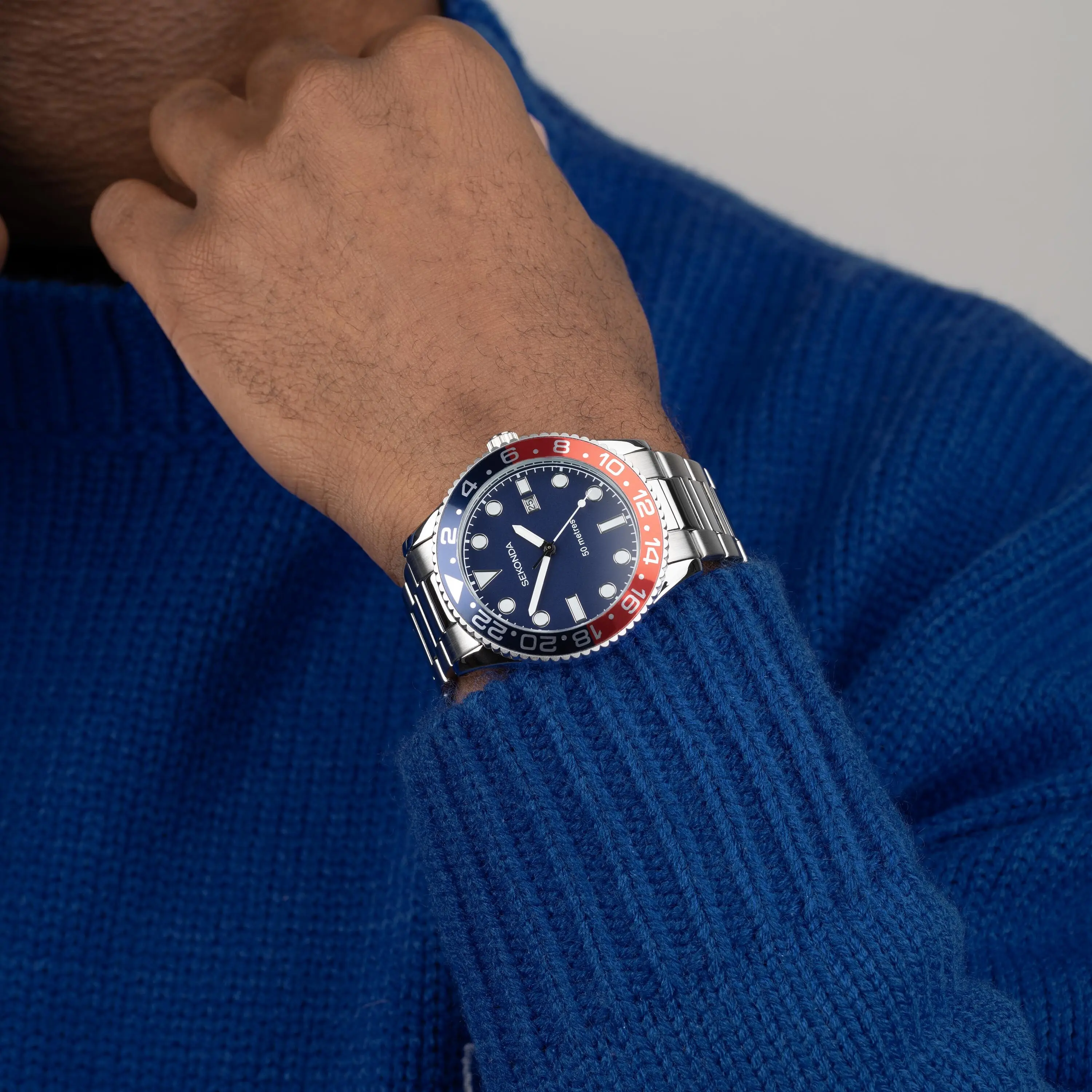 Sekonda Ocean Men’s Watch with Blue Dial (30196) - Image 4