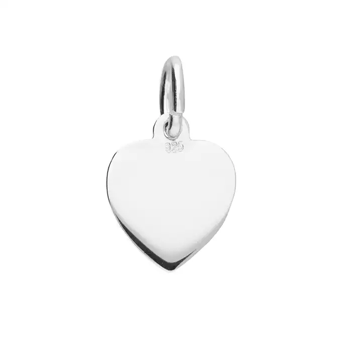 Small Heart-Shaped St Christopher Charm Pendant - Image 2